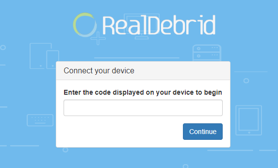 Connect your device real debrid - Bee TV App